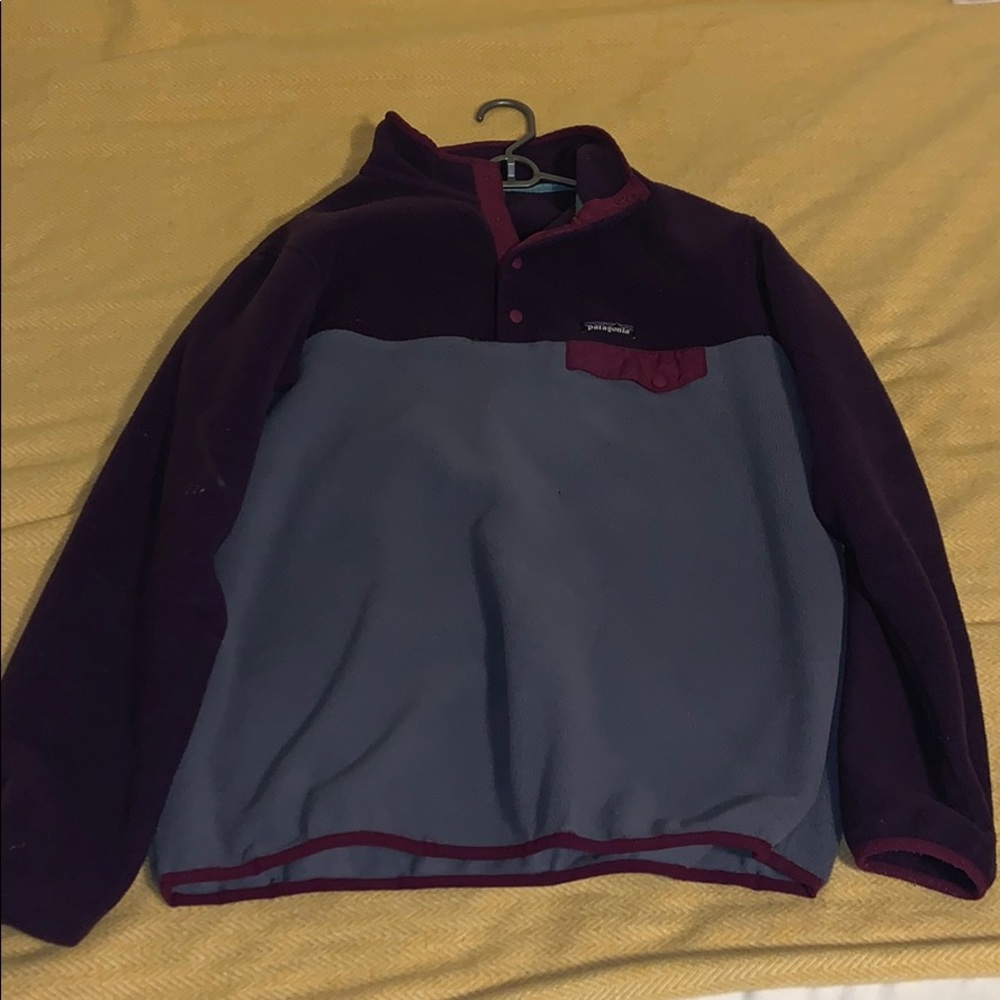 women’s purple patagonia fleece